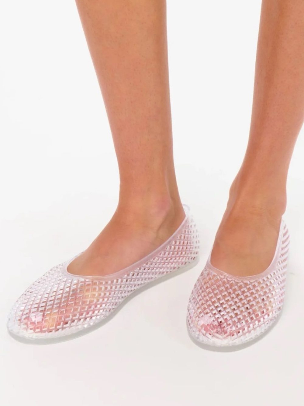 Steve Madden Clear Jelly Flats